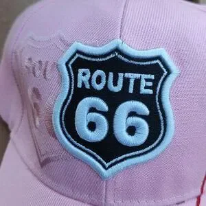 Route 66 Embroidered Shield Map Baseball Adjustable Cap Hat Joycap | Accessories | Route 66 Embroidered Shield Map  main image 2